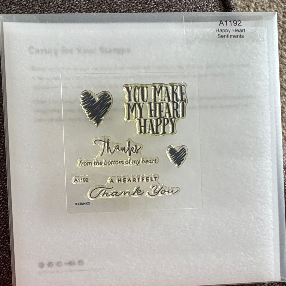 Happy Heart Sentiments Stamp Set